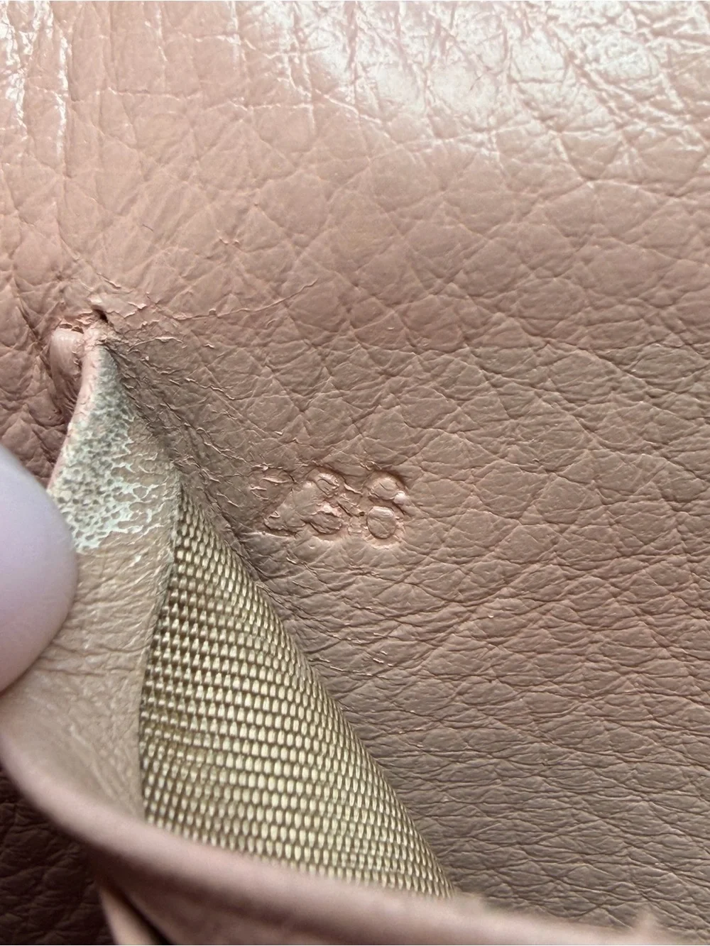 Prada Rose Pink Pebbled Leather Envelope Clutch with Gold Logo